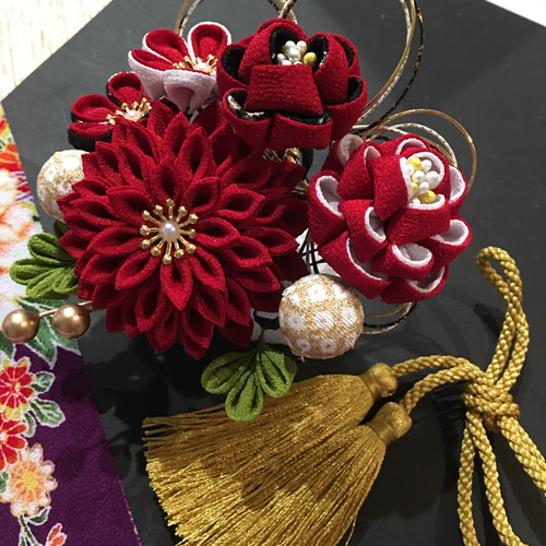 つまみ細工 髪飾り 【雅】 かんざし Hanaya和（のどか） 通販