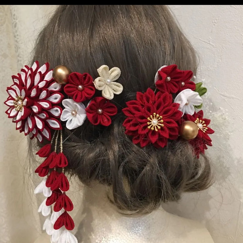 つまみ細工【門出を祝う髪飾り】卒業式 卒業式髪飾り 袴 水引き