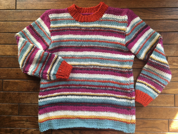 PINK HOUSE カラフルウールセーター RANAN（ラナン） ニット セーター カラフルニットプルオーバー