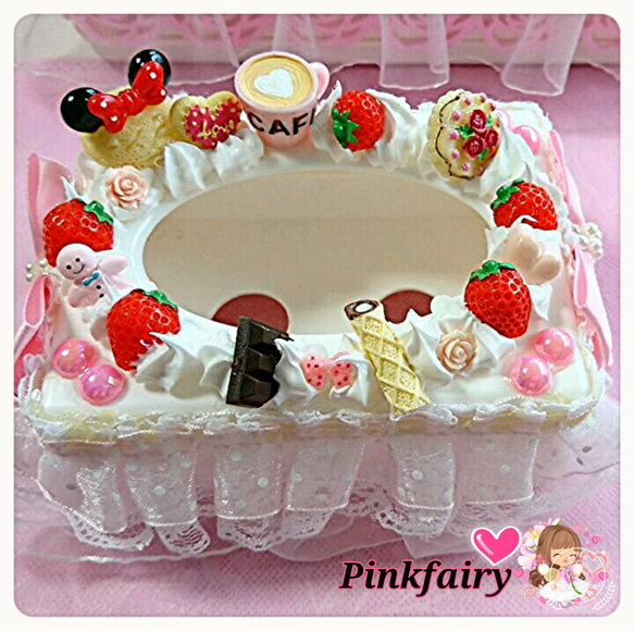 ❤スイーツデコ姫ティッシュBOX❤ その他インテリア雑貨