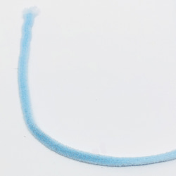 【SALE】日本製 4m 春マスクゴム 爽やかな淡い水色サックスブルー 耳に優しいふわふわ肌触りの平タイプ 約4mm 3枚目の画像