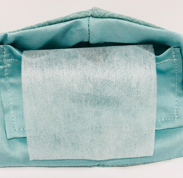 【SALE】日本製 不織布フィルター10枚セット ポケット付マスク 薄手 極細繊維 インナーマスク 6枚目の画像