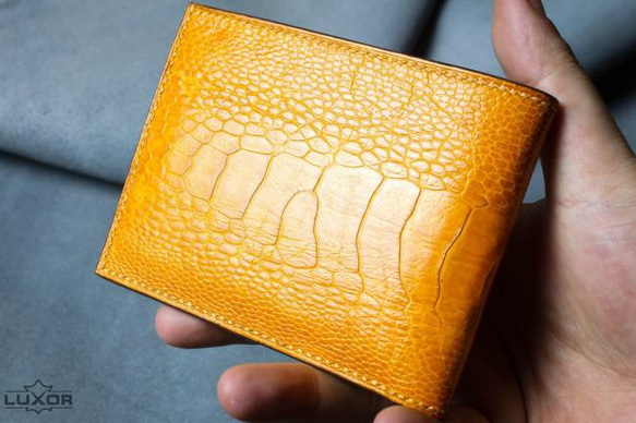 ダチョウ革 財布 メンズ- 100%ハンドメイド その他ミニ財布