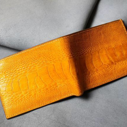 ダチョウ革 財布 メンズ- 100%ハンドメイド その他ミニ財布