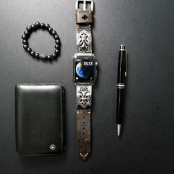 【silver925刻印】ロレックスベルト アップルウォッチ バンド Apple Watch ウォッチベルト 17 5cm IA00 925刻印 ブレスレット