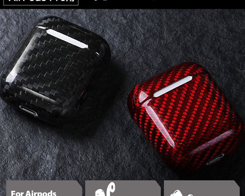 AirPods 1/2専用ケース 純カーボン99%使用 エアポッズ専用ケース