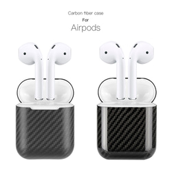 AirPods 1/2専用ケース 純カーボン99%使用 エアポッズ専用ケース ブラック黒 6枚目の画像