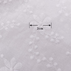 コットンレース生地  綿100%  フラワーレース刺繍 3枚目の画像