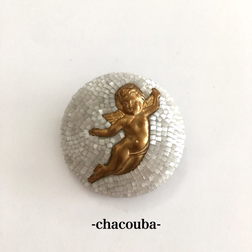 ヒロリン　　　ラリック　ブローチ　アンファンエンジェル 天使 ブローチ 》 ブローチ -chacouba- Miki 通販 4306682｜Creema