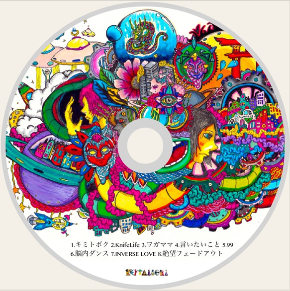 オリジナルCD『❶/礒飛健太』8曲入り(歌詞カード無し) 2枚目の画像