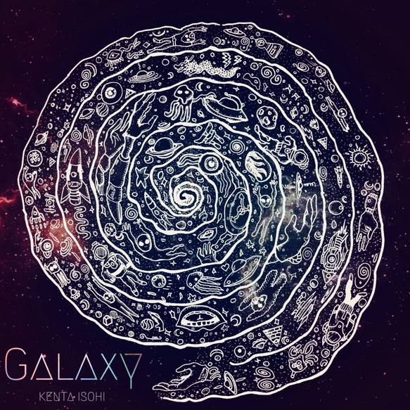 オリジナルCD『GALAXY/礒飛健太』6曲(イラスト歌詞カード付き) 1枚目の画像