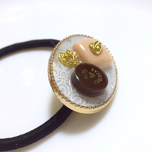 UVレジン)チョコ風ヘアゴムの作り方｜バレンタインにつけたい