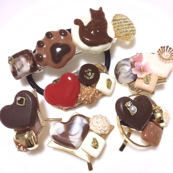 ハート小物入れ チョコレートアソート(ピルケース)、バレンタイン、ホワイトデー 5枚目の画像