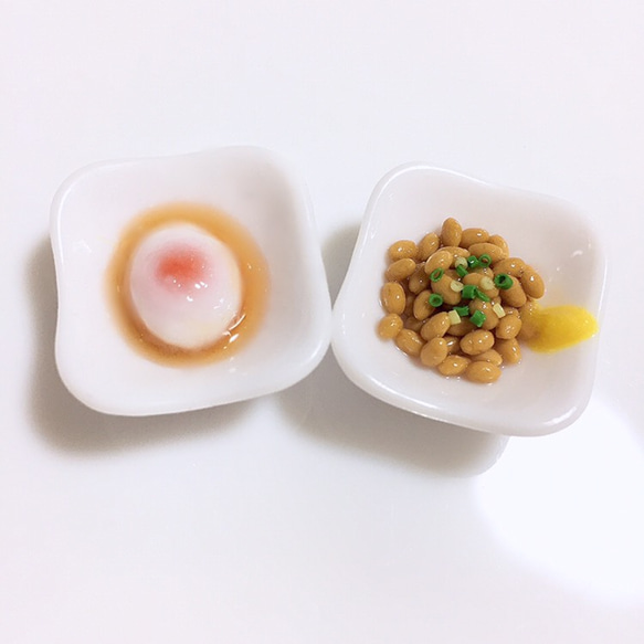 ミニチュア納豆 極小食品サンプル 4枚目の画像