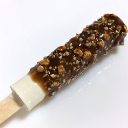 チョコアイスバー☆ナッツ&クランチ、ミニチュア食品サンプル 2枚目の画像