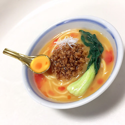 【こだわりシリーズ】担々麺のミニチュア☆フェイクフード、食品サンプル、中華 8枚目の画像