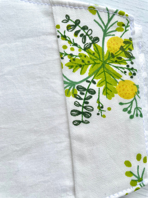 夏の不織布マスクカバー♢ナチュラルな花柄 5枚目の画像