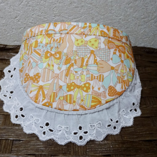 送料無料】ふりふりつけ襟スタイ(リバティ生地)