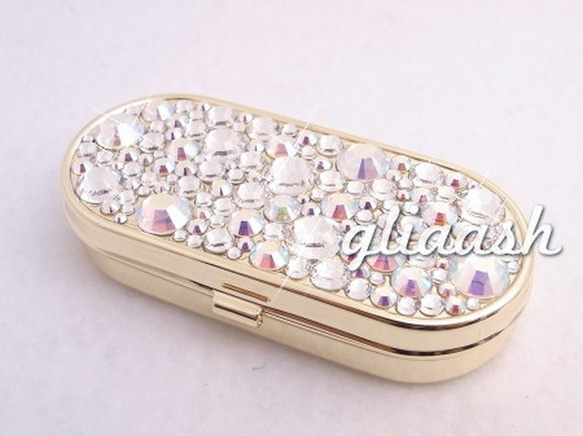 クリアMIXクリスタルデコオーバルピルケース その他雑貨 gliaash 通販  