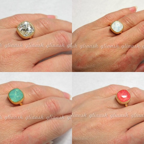 ★Swarovski スワロフスキー　Aware リング【13号】 SWAROVSKI - ☆Swarovski スワロフスキー Aware リング【13号