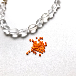 オーダー制作受付中！knot pearl & quartz necklace~frosted~ 5枚目の画像