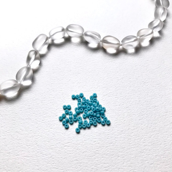 オーダー制作受付中！knot pearl & quartz necklace~frosted~ 6枚目の画像