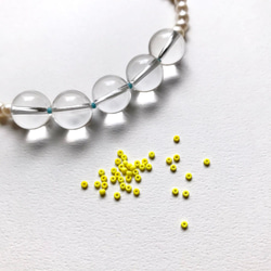 オーダー制作受付中！knot pearl & quartz necklace~polka dots~ 4枚目の画像