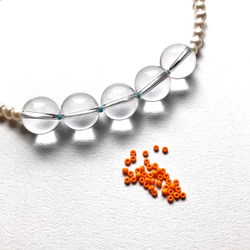 オーダー制作受付中！knot pearl & quartz necklace~polka dots~ 5枚目の画像
