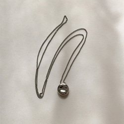 白玉のようにぷるんとしたモチーフネックレス~shiratama stainless necklace~（受注制作） 2枚目の画像