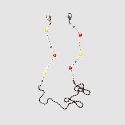 （ステンレスお試し価格）stainless＆beads maskchain（colorful） 1枚目の画像
