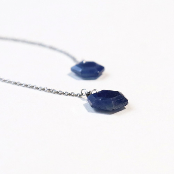 ブルーサファイアアメリカンピアス~plus blue sapphire long pierce~ 3枚目の画像