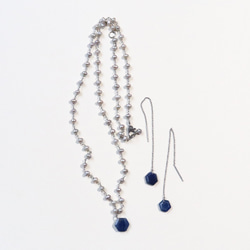 ブルーサファイアアメリカンピアス~plus blue sapphire long pierce~ 4枚目の画像