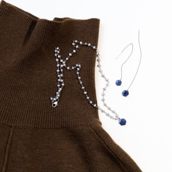 ブルーサファイア＆バロックパールネックレス~plus blue sapphire & pearl necklace~ 4枚目の画像