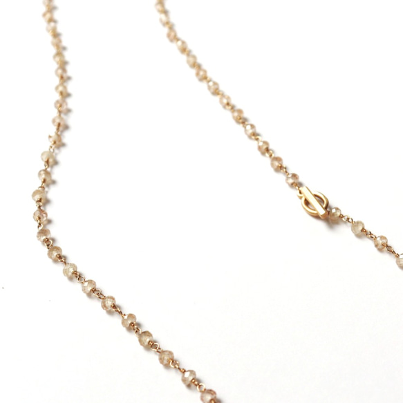 天然石ナチュラルジルコンネックレス~spin natural zircon necklace~ 4枚目の画像