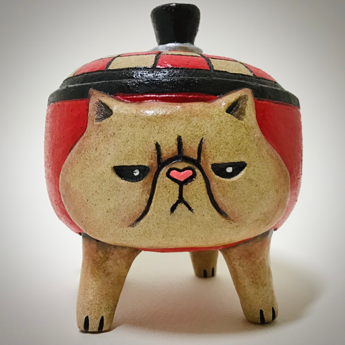 ふんばりネコの小物入れ エキゾチックショートヘア その他 ふんばりネコの小物入れ エキゾチックショートヘア その他