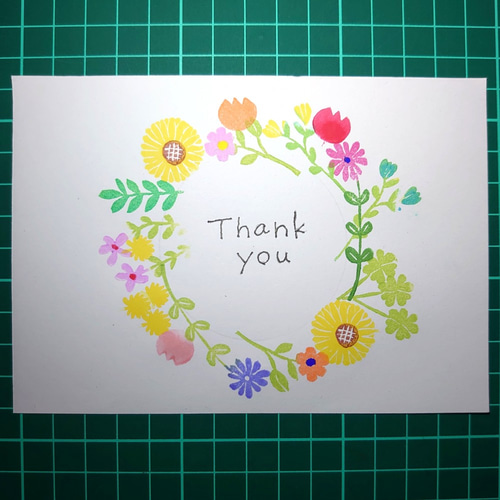 消しゴムはんこ「お花・リース」10個セット はんこ・スタンプ smile