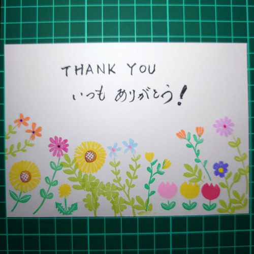 消しゴムはんこお花のリース在庫確認お願いします