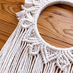 macrame fringe wreath 2枚目の画像