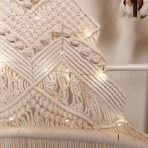 マクラメ クリスマスツリー タペストリー Big size タペストリー