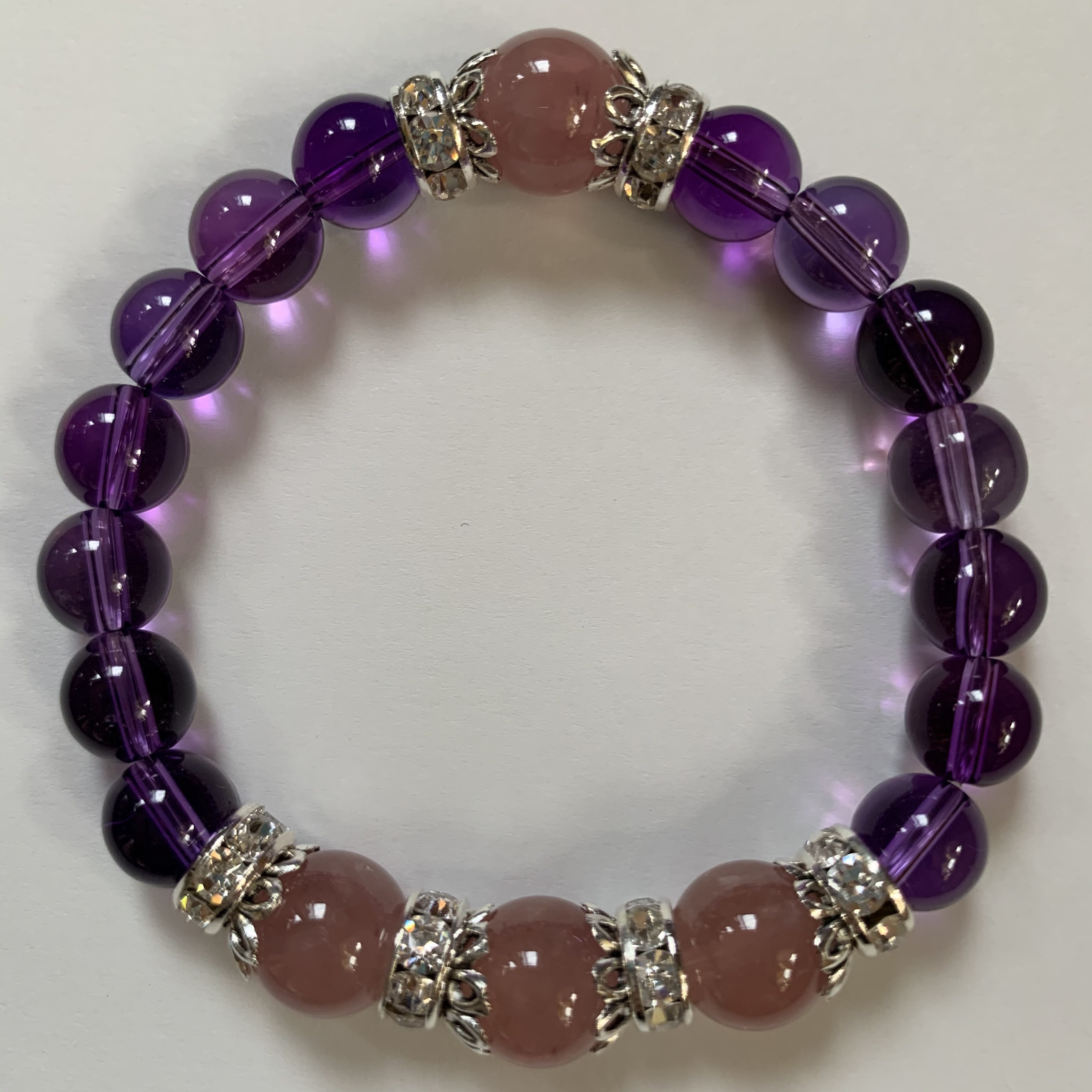 24　恋愛最強系モデル！恋愛フルコースで理想的な未来を想像する！（マダガスカル産ローズクオーツ＆アメジスト））