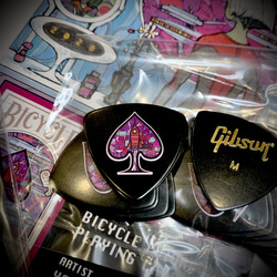 カスタムギブソンギターピック（FUTURE BAR) 4枚目の画像