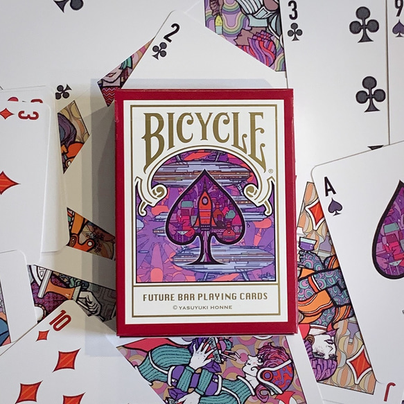 Bicycle Future Bar Playing Cards (カスタムバイスクル オリジナル トランプ ) 1枚目の画像