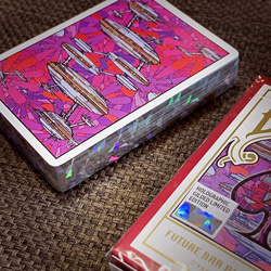 【Holographic Gilded版】Bicycle Future Bar Playing Cards (トランプ) 1枚目の画像