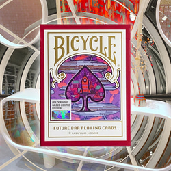 【Holographic Gilded版】Bicycle Future Bar Playing Cards (トランプ) 3枚目の画像