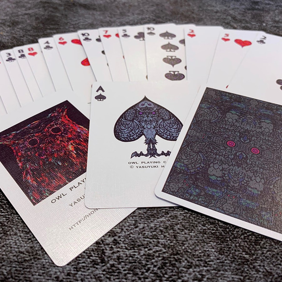 Bicycle Owl Playing Cards (カスタムバイスクル フクロウ　オリジナル トランプ ) 3枚目の画像