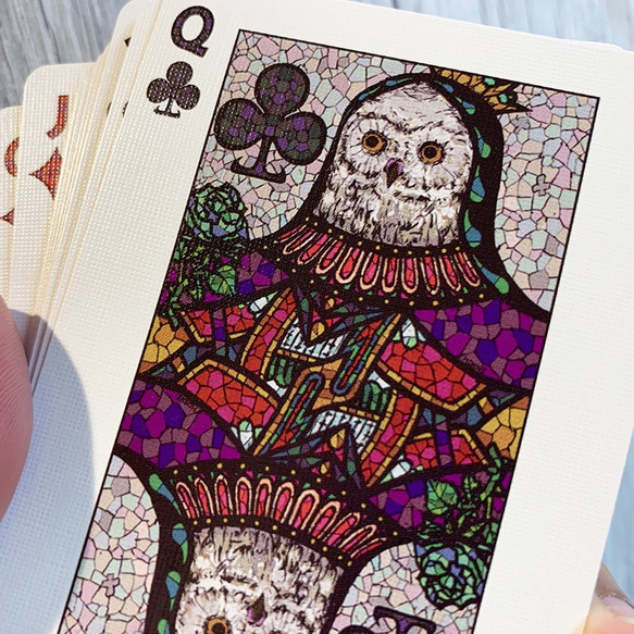 Bicycle Owl Playing Cards (カスタムバイスクル フクロウ　オリジナル トランプ ) 4枚目の画像