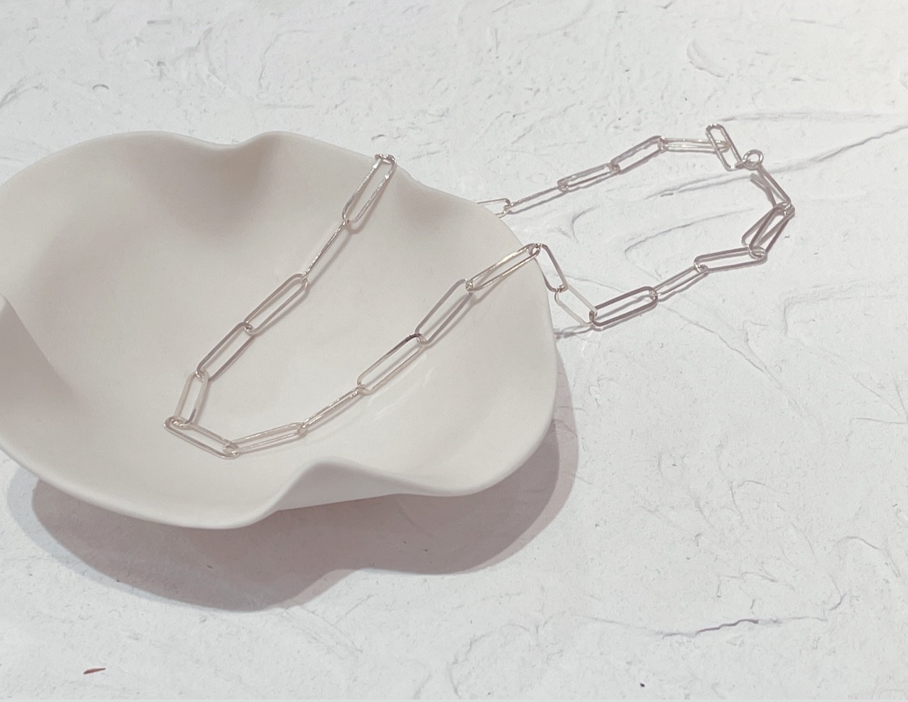 silver925 chain necklace(short)