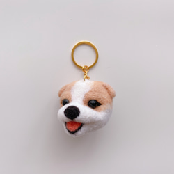 羊毛氈 客製化寵物鑰匙圈/別針/識別證夾 第3張的照片