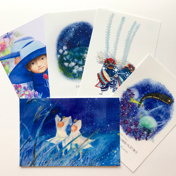 宮澤賢治 童話の世界 イラストカード５枚セット 1枚目の画像