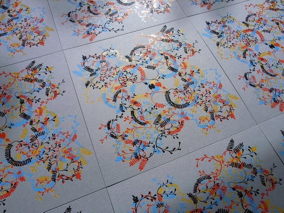 くるくる万華鏡 on チップボール feat. PRINTERS’FLOWERS “fuji”2種の仕様セット 2枚目の画像